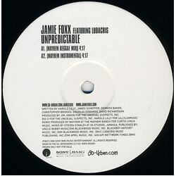 Jamie Foxx / Ludacris Unpredictable USED VINYL 12INCH 33 S RPM PROMO