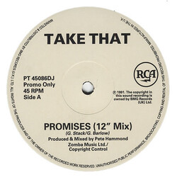 Take That Promises USED VINYL 12INCH SINGLE PROMO