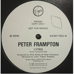 Peter Frampton Lying USED VINYL 12INCH PROMO 45 RPM