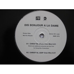 Dis Bonjour À La Dame Chris'tal USED VINYL 12INCH 33 S RPM PROMO STEREO