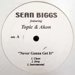 Sean Biggs Never Gonna Get It / How It Goes USED VINYL 12INCH SINGLE PROMO