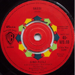 Gino Paoli / Emilio Pericoli Sassi / Al Di La USED VINYL 7INCH 45 RPM SINGLE