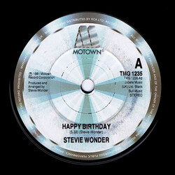 Stevie Wonder Happy Birthday USED VINYL 7INCH 45 RPM SINGLE