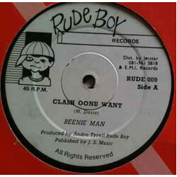 Beenie Man Clash Oonu Want USED VINYL 12INCH