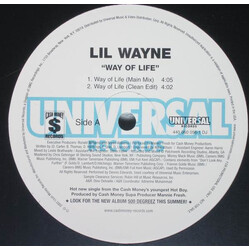 Lil Wayne Way Of Life USED VINYL 12INCH PROMO