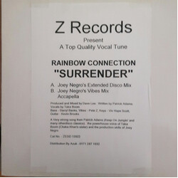 Rainbow Connection (2) Surrender USED VINYL 12INCH 33 S RPM PROMO