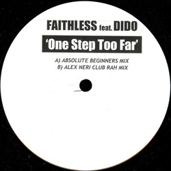 Faithless / Dido One Step Too Far USED VINYL 12INCH WHITE LABEL