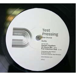 First Choice Guilty USED VINYL 12INCH TEST PRESSING