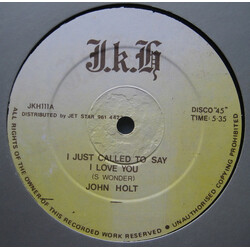 John Holt I Just Called To Say I Love You USED VINYL 12INCH 45 RPM