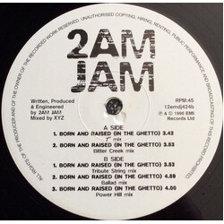 2am Jam Born And Raised (In The Ghetto) USED VINYL 12INCH 45 RPM PROMO