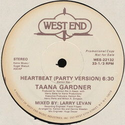 Taana Gardner Heartbeat USED VINYL 12INCH 33 S RPM PROMO