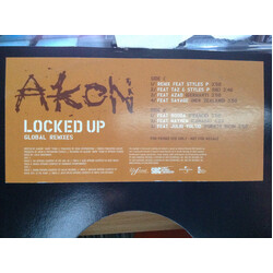Akon Locked Up (Global Remixes) USED VINYL 12INCH