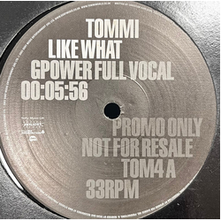 Tommi (2) Like What USED VINYL 12INCH PROMO