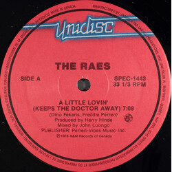 The Raes / E.G. Daily A Little Lovin' (Keeps The Doctor Away) / Say It, Say It USED VINYL 12INCH 33 S RPM
