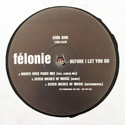 Felonie Before I Let You Go USED VINYL 12INCH PROMO