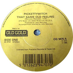 Pickettywitch / Paper Dolls That Same Old Feeling / Something Here In My Heart (Keeps A-Tellin' Me No) USED VINYL 7INCH 45 RPM SINGLE STEREO