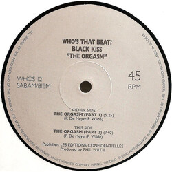Black Kiss The Orgasm USED VINYL 12INCH 45 RPM