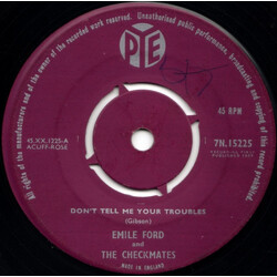 Emile Ford & The Checkmates Don't Tell Me Your Troubles USED VINYL 7INCH 45 RPM SINGLE REISSUE