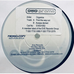 Organica Find The Way Out / Access Denied USED VINYL 12INCH PROMO