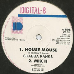 Shabba Ranks House Mouse / Saton USED VINYL 12INCH 45 RPM