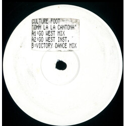 Culture Foot Ohh La La Cantona USED VINYL 12INCH 45 RPM WHITE LABEL