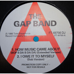 The Gap Band How Music Came About (Bop B Da B Da Da) USED VINYL 12INCH 45 RPM PROMO