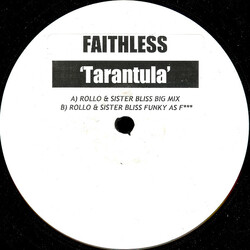 Faithless Tarantula USED VINYL 12INCH PROMO WHITE LABEL