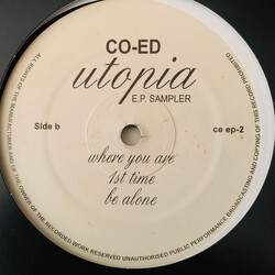 Co-Ed UTOPIA USED VINYL 12INCH 33 S RPM SAMPLER STEREO