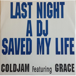 ColdJam / Grace (4) Last Night A DJ Saved My Life USED VINYL 12INCH 45 RPM