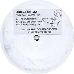 Jersey Street Hold Your Head Up High USED VINYL 12INCH 33 S RPM PROMO WHITE LABEL