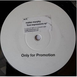 Mateo Murphy First Impressions EP USED VINYL 12INCH 33 S RPM EP PROMO WHITE LABEL