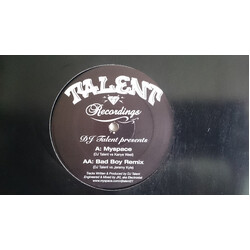DJ Talent Myspace / Bad Boy Remix USED VINYL 12INCH 45 RPM SINGLE