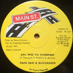 Papa San / Buccaneer Gal Wid Yu Husband USED VINYL 12INCH 45 RPM