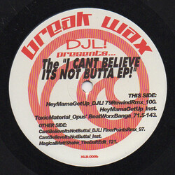 DJL (2) Presents... The "I CANT BELIEVE ITS NOT BUTTA EP!" USED VINYL 12INCH 33 S RPM