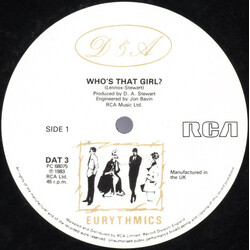 Eurythmics Who's That Girl? USED VINYL 12INCH 45 RPM