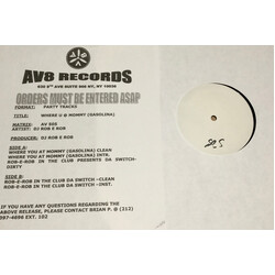 DJ Rob-E-Rob Where U @ Mommy (Gasolina) USED VINYL 12INCH WHITE LABEL