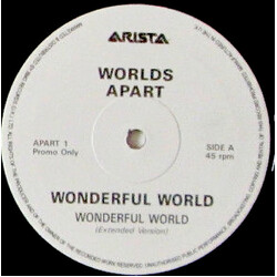Worlds Apart Wonderful World USED VINYL 12INCH SINGLE PROMO