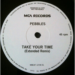 Pebbles Take Your Time USED VINYL 12INCH 45 RPM SINGLE PROMO