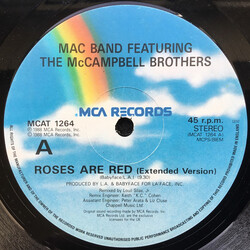 Mac Band Featuring The McCampbell Brothers Roses Are Red USED VINYL 12INCH 45 RPM SINGLE