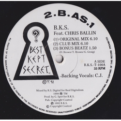 Best Kept Secret / Chris Ballin 2.B.As.1 USED VINYL 12INCH 33 S RPM