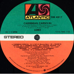 Lobo Caribbean Carnival USED VINYL 12INCH 33 S RPM