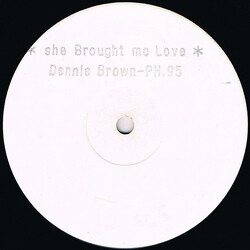 Dennis Brown She Brought Me Love USED VINYL 12INCH 45 RPM WHITE LABEL