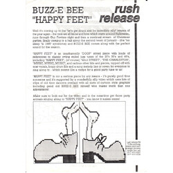 Buzz-E-Bee Happy Feet USED VINYL 12INCH PROMO WHITE LABEL