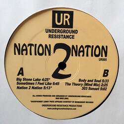 Underground Resistance Nation 2 Nation USED VINYL 12INCH 33 S RPM REISSUE