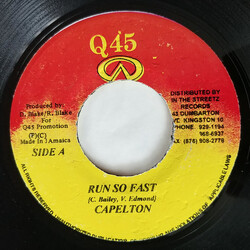 Capleton Run So Fast USED VINYL 7INCH 45 RPM
