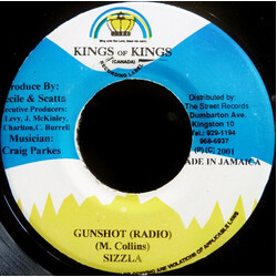 Sizzla Gunshot USED VINYL 7INCH 45 RPM