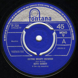Betty Everett Getting Mighty Crowded USED VINYL 7INCH 45 RPM SINGLE