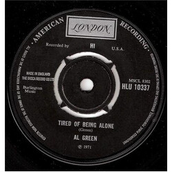 Al Green Tired Of Being Alone USED VINYL 7INCH 45 RPM SINGLE