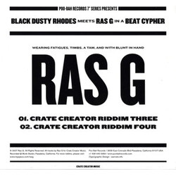 Black Dusty Rhodes / Ras G Black Dusty Rhodes Meets Ras G In A Beat Cypher USED VINYL 7INCH 33 S RPM