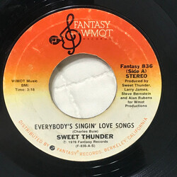 Sweet Thunder Everybody's Singin' Love Songs USED VINYL 7INCH